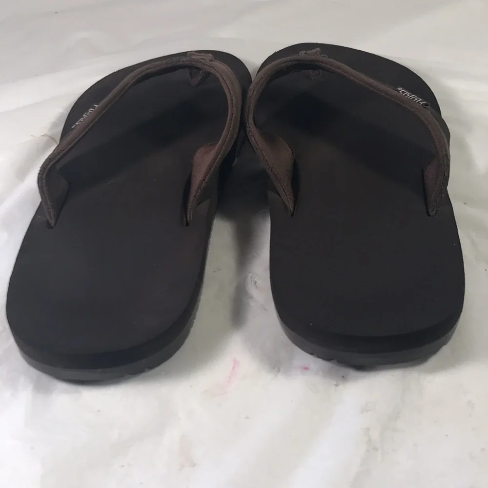 Mens Flojos Cole 2.0 Brown Thong Flip Flops